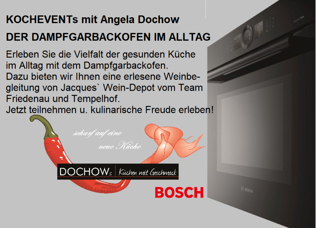 DOCHOWs Kochevents BOSCH Berlin Steglitz Kochschule