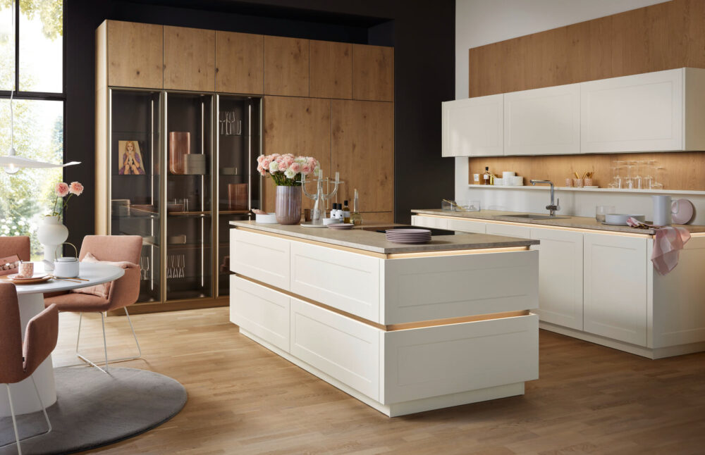 Nolte Landhaus Inselküche Magnolia softmatt