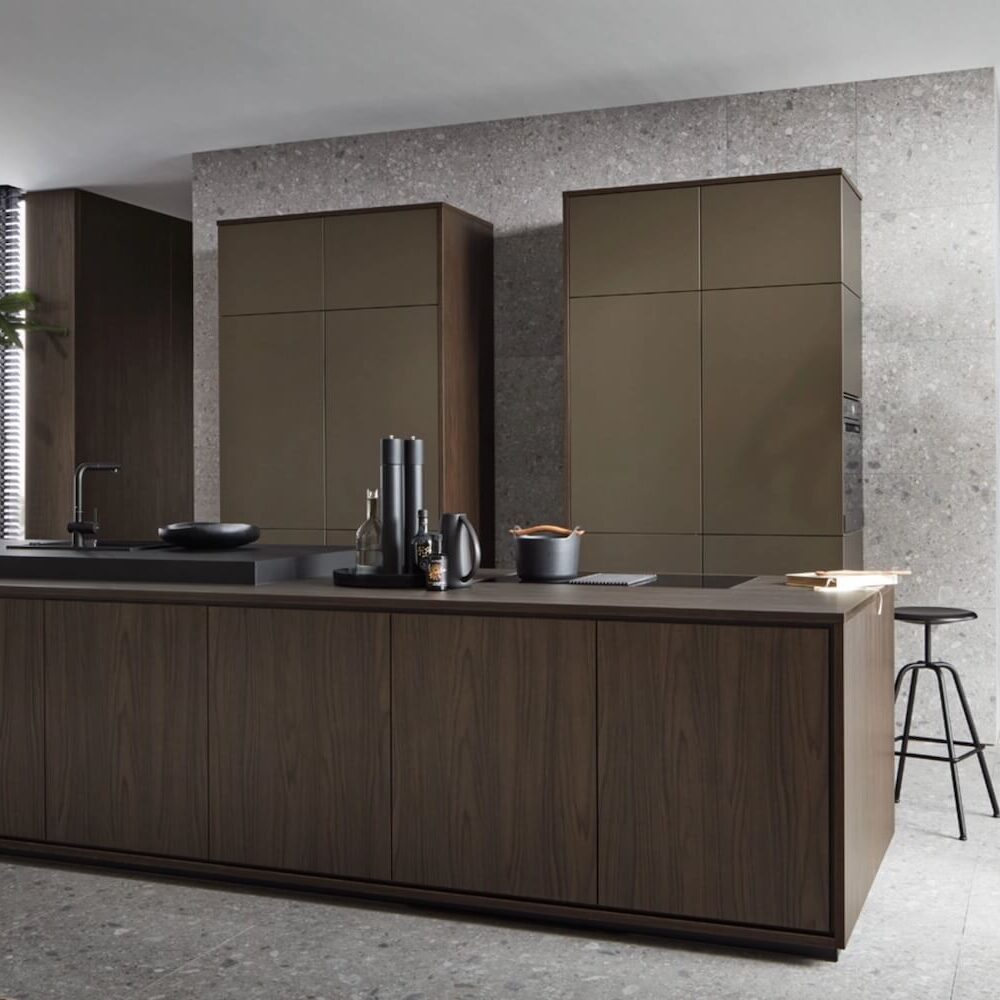 Nolte Neo Design Inselküche Noce Marone