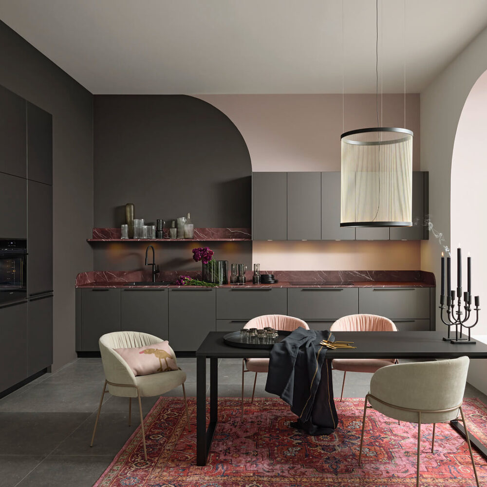 Nolte Design Küchenzeile Umbra metallic