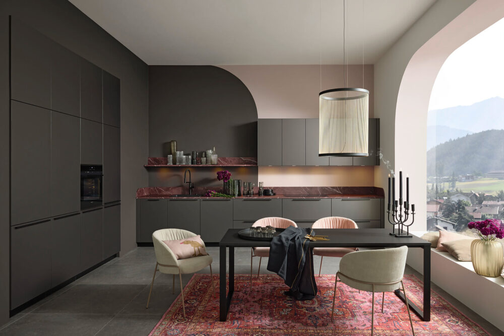 Nolte Design Küchenzeile Umbra metallic