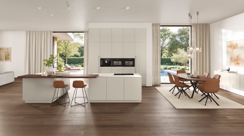 Nobilia Design Inselküche Weiß