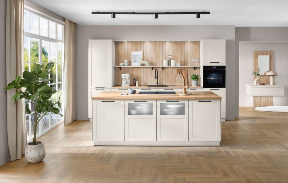 Nobilia Landhaus Inselküche Magnolia